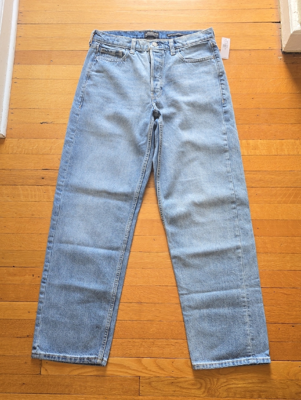 NWT, Banana Republic, Mid-Rise Loose Stovepipe Jeans, Light Wash, Women's 27